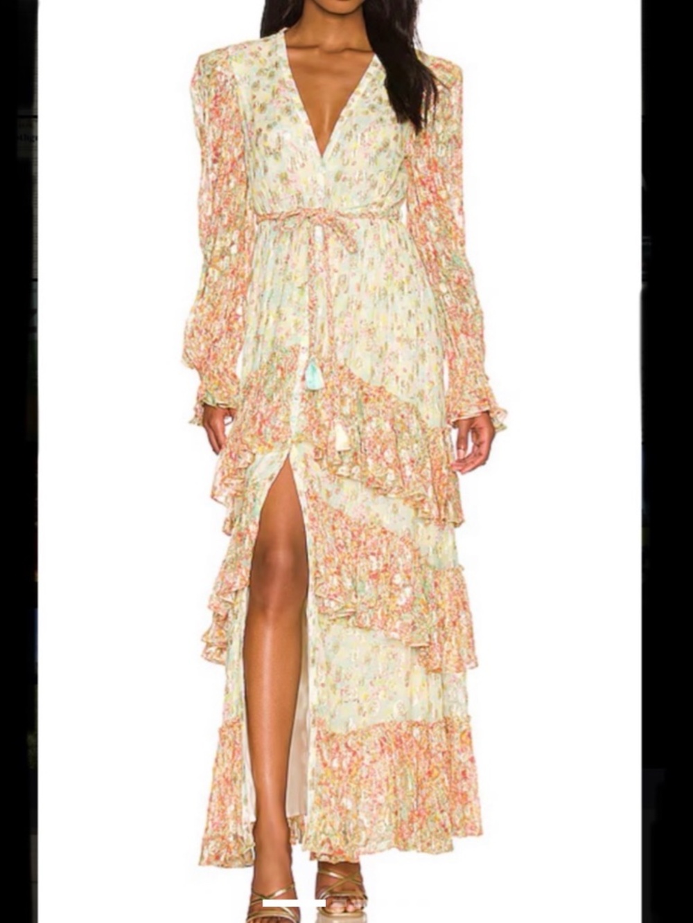 Rococo Sand Ruffle Maxi Dress
